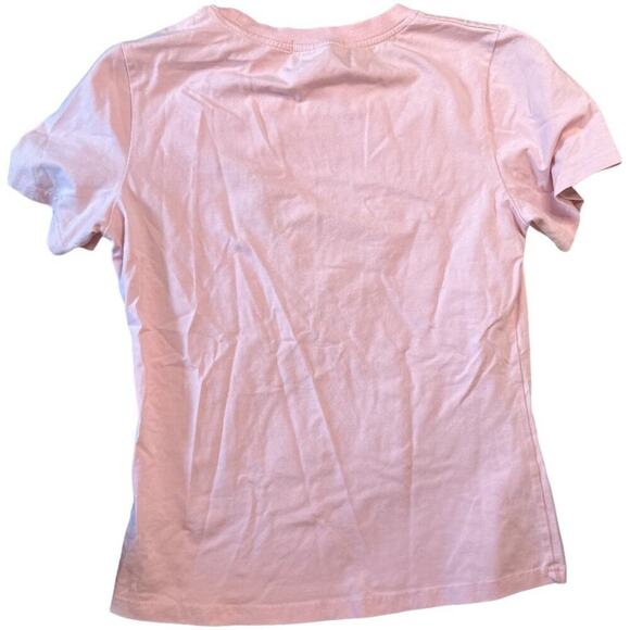 Lucky Charm Pink Tee Shirt With Embrodered Bunny Women's Size M - Picture 2 of 7